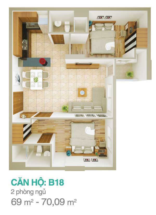 Căn hộ 3 mặt tiền - Melody Residences - 16