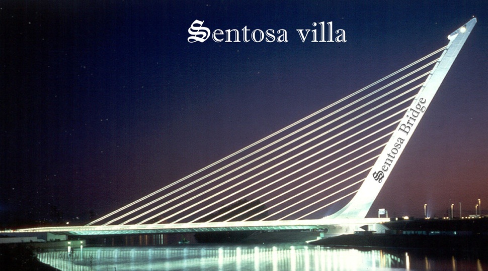 Sentosa villa - Cầu vượt d&acirc;y văng