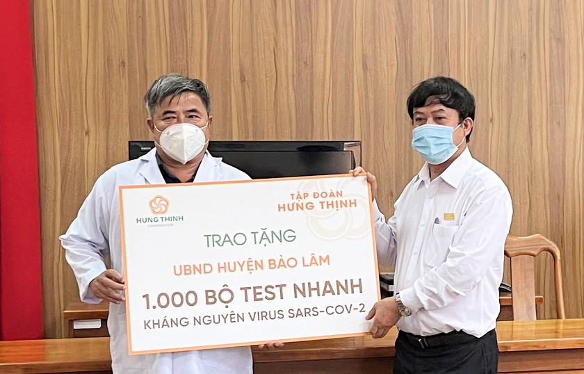 Tập đoàn Hưng Thịnh tiếp tục đồng hành cùng các tỉnh phía Nam chống Covid-19