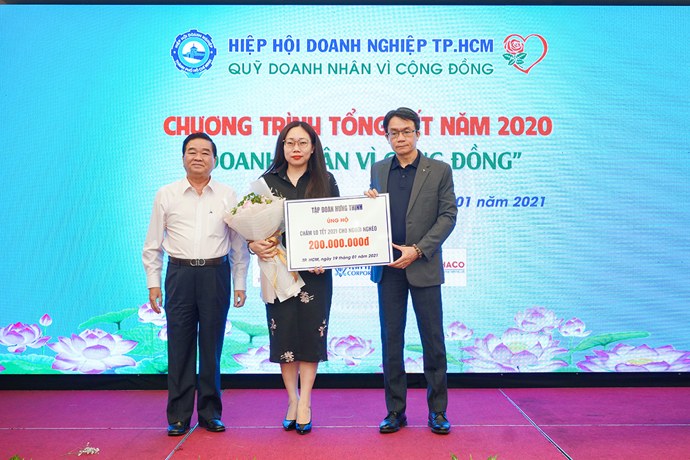 Tập đoàn Hưng Thịnh hỗ trợ 200 triệu đồng thực hiện các hoạt động chăm lo cho người nghèo Tết 2021